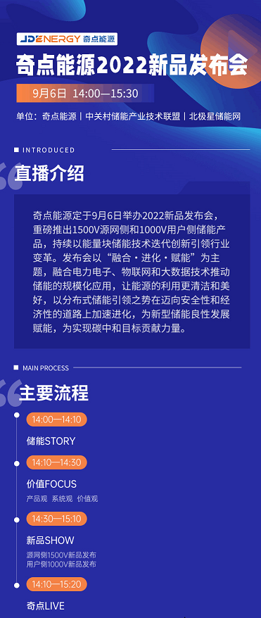 如何支撑储能高质量增长？奇点能源2022新品发布会云端见
